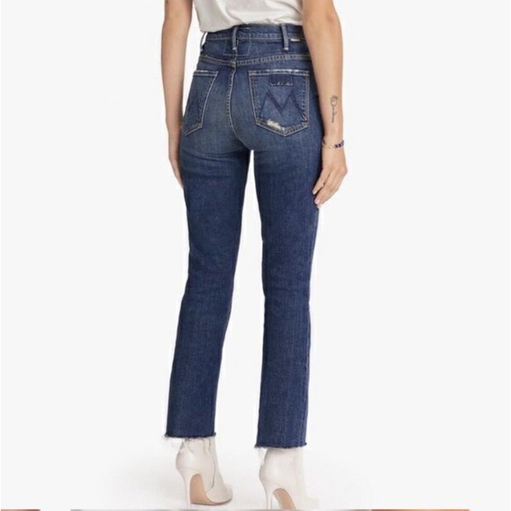 MOTHER Superior the Hustler ankle fray in Dirty Mary wash size 28